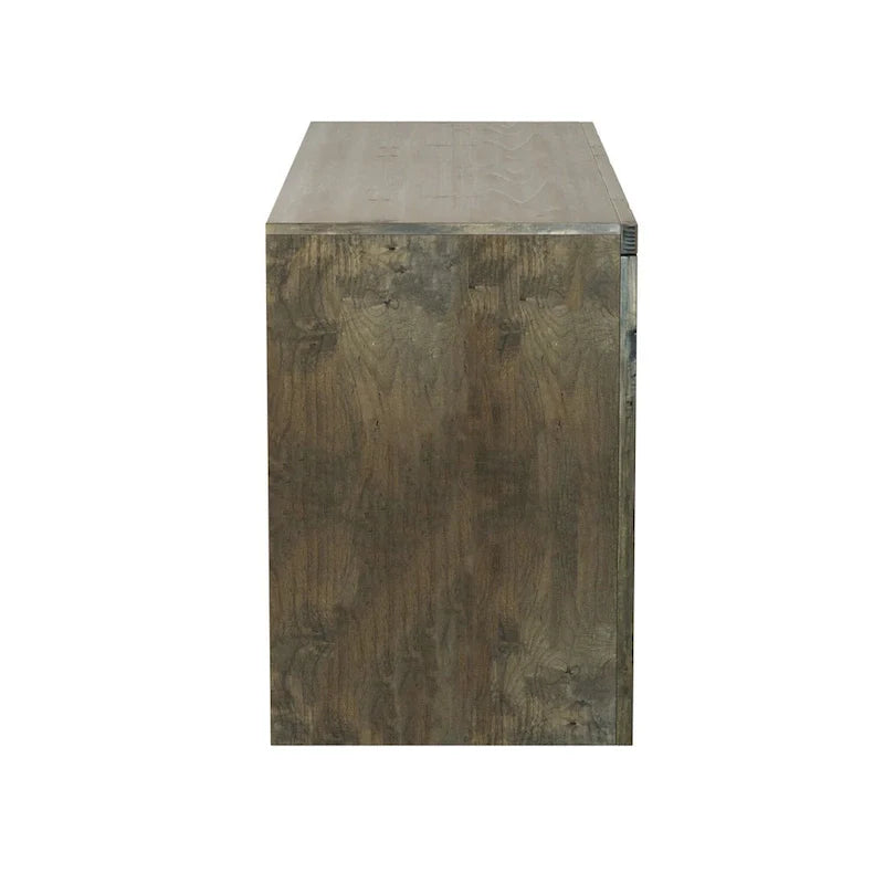 Meuble TV Bridgevine Home Joshua Creek 48 pouces pour TV jusqu'à 55 pouces, sans assemblage requis, finition Barnwood