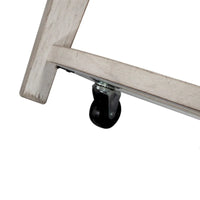 Table basse ronde Heartland Antique White & Tobacco avec carreaux de plafond