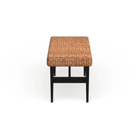 Banc tissé naturel SEI Furniture Terraza noir