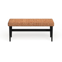 Banc tissé naturel SEI Furniture Terraza noir