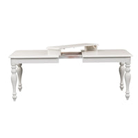 Ensemble de table rectangulaire Summer House blanc huître, 6 pièces