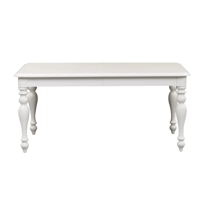 Ensemble de table rectangulaire Summer House blanc huître, 6 pièces