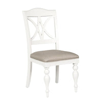 Ensemble de table rectangulaire Summer House blanc huître, 6 pièces