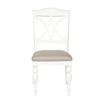 Ensemble de table rectangulaire Summer House blanc huître, 6 pièces