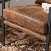 Chaise de loisirs moderne à armature en fer simple
