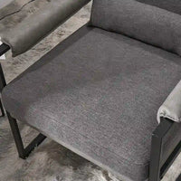 Chaise de loisirs moderne à armature en fer simple
