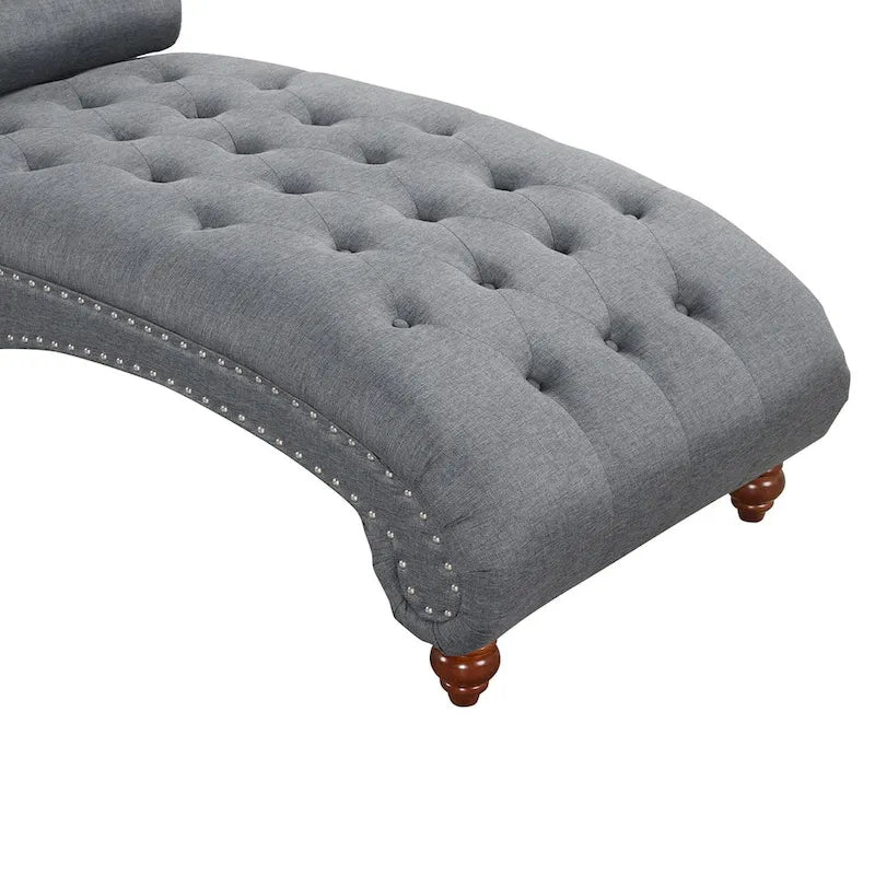 Méridienne d'Intérieur Moderne sans Accoudoirs en Velours avec 1 Coussin Traversin