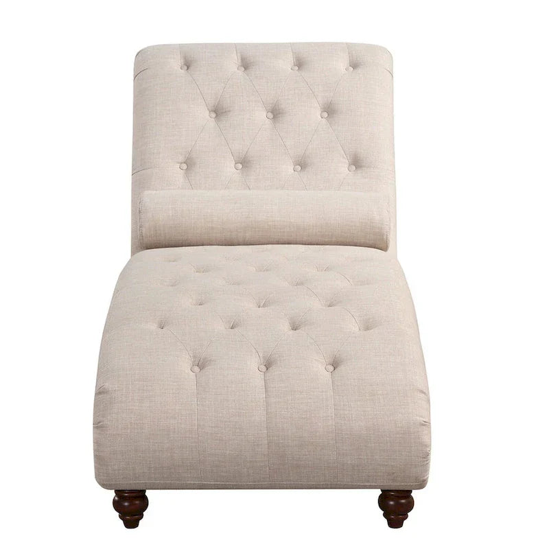Méridienne d'Intérieur Moderne sans Accoudoirs en Velours avec 1 Coussin Traversin