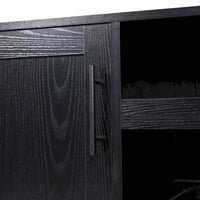 Meuble d'appoint et meuble bar avec rangements ouverts et fermés