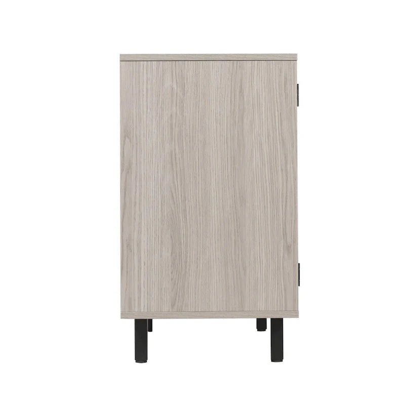 Meuble d'appoint et meuble bar avec rangements ouverts et fermés
