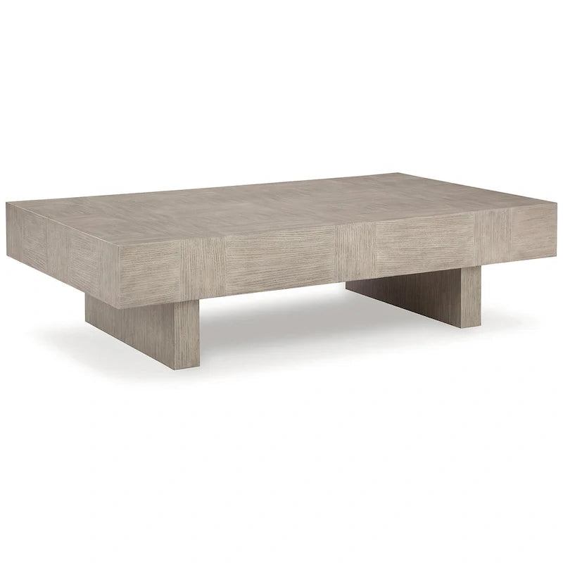 Table basse Signature Design by Ashley Jorlaina brun grisâtre clair - 60 L x 35 P x 16 H