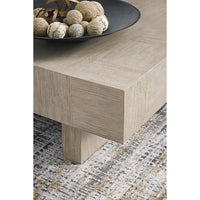 Table basse Signature Design by Ashley Jorlaina brun grisâtre clair - 60 L x 35 P x 16 H
