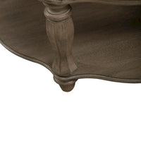 Table basse ronde en bisque patinée Magnolia Manor