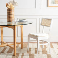 Chaise de salle à manger en cannage SAFAVIEH Opha - 18 L x 23 P x 35 H - 18Lx23Px35H