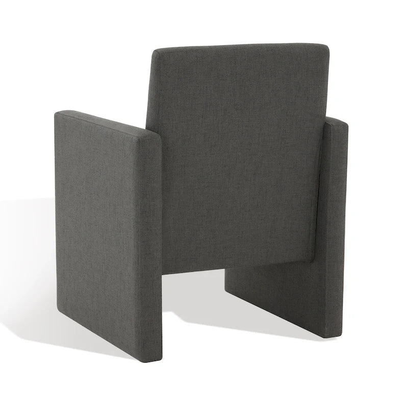 SAFAVIEH Couture Gunna Fauteuil en lin - 26 L x 25 P x 33 H - 26Lx25Px33H