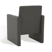 SAFAVIEH Couture Gunna Fauteuil en lin - 26 L x 25 P x 33 H - 26Lx25Px33H