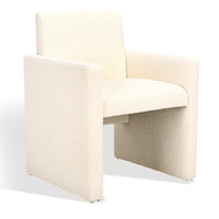 SAFAVIEH Couture Gunna Fauteuil en lin - 26 L x 25 P x 33 H - 26Lx25Px33H