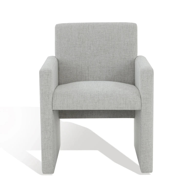 SAFAVIEH Couture Gunna Fauteuil en lin - 26 L x 25 P x 33 H - 26Lx25Px33H