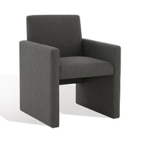 SAFAVIEH Couture Gunna Fauteuil en lin - 26 L x 25 P x 33 H - 26Lx25Px33H