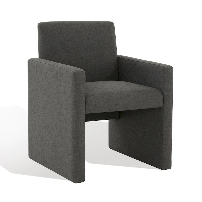 SAFAVIEH Couture Gunna Fauteuil en lin - 26 L x 25 P x 33 H - 26Lx25Px33H
