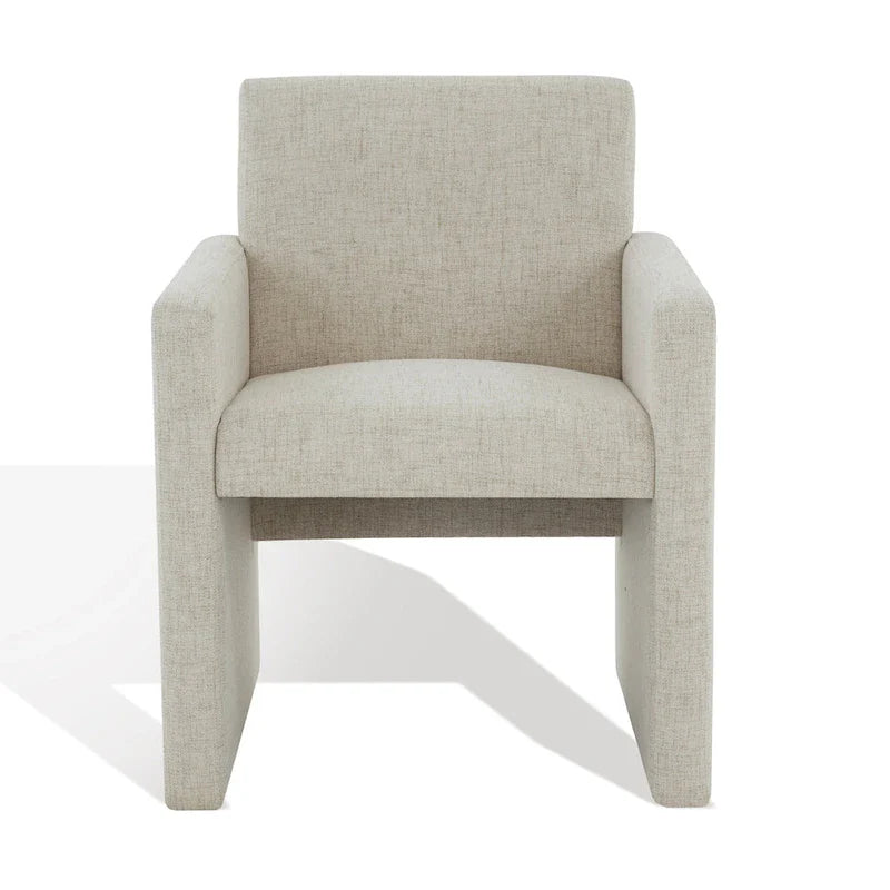 SAFAVIEH Couture Gunna Fauteuil en lin - 26 L x 25 P x 33 H - 26Lx25Px33H