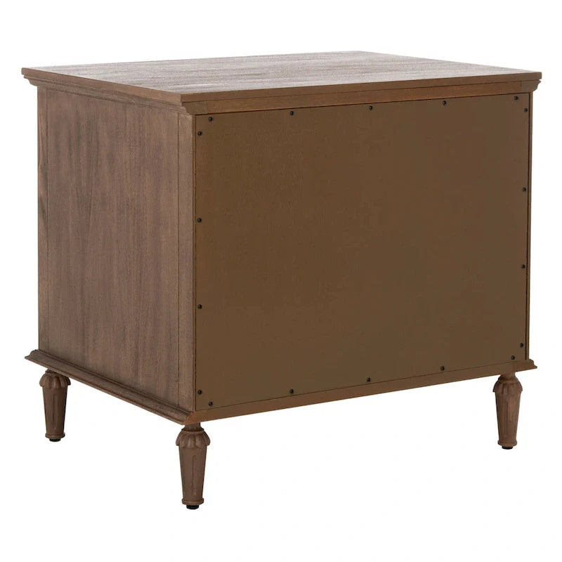 Table de chevet SAFAVIEH Couture Firyal en bois à 3 tiroirs