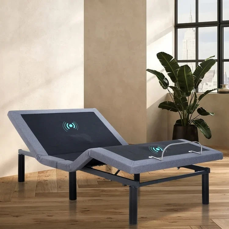 Sommier réglable Idealbase avec 3 vitesses de massage des pieds, inclinaison de la tête et des pieds, télécommande sans fil