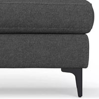 Ottoman WyndenHall Lana de style Mid-Century en tissu haute performance