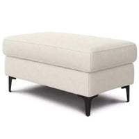 Ottoman WyndenHall Lana de style Mid-Century en tissu haute performance