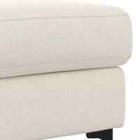 Ottoman WyndenHall Lana de style Mid-Century en tissu haute performance