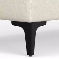 Ottoman WyndenHall Lana de style Mid-Century en tissu haute performance