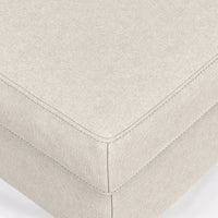 Ottoman WyndenHall Lana de style Mid-Century en tissu haute performance
