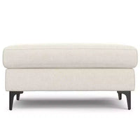 Ottoman WyndenHall Lana de style Mid-Century en tissu haute performance