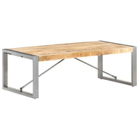 Table basse vidaXL 47,2x23,6x15,7 bois de manguier brut