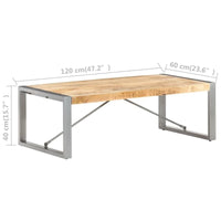 Table basse vidaXL 47,2x23,6x15,7 bois de manguier brut