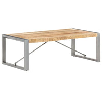 Table basse vidaXL 47,2x23,6x15,7 bois de manguier brut