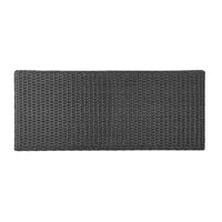 Meuble de rangement d'extérieur en osier GDFStudio Sandy, gris/noir