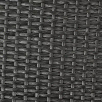 Meuble de rangement d'extérieur en osier GDFStudio Sandy, gris/noir
