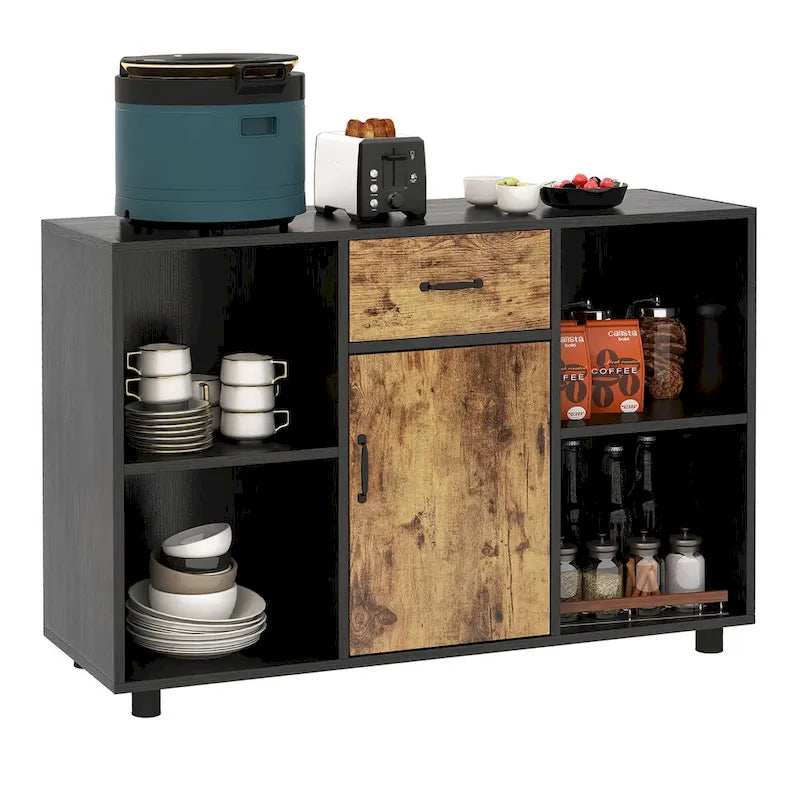 Buffet style ferme Costway bar à café meuble classeur console - 48 x 16 x 31,5 (L x P x H)