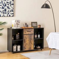 Buffet style ferme Costway bar à café meuble classeur console - 48 x 16 x 31,5 (L x P x H)