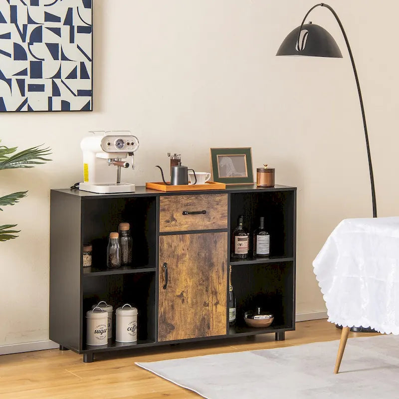 Buffet style ferme Costway bar à café meuble classeur console - 48 x 16 x 31,5 (L x P x H)