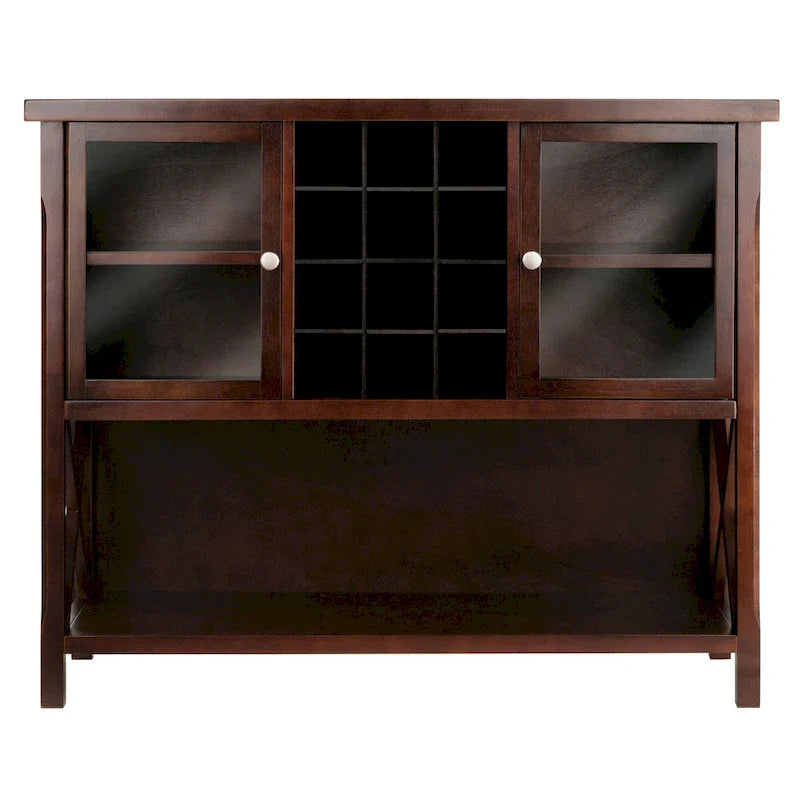 Meuble buffet Xola, cappuccino - 43,8 L x 18 P x 35,9 H