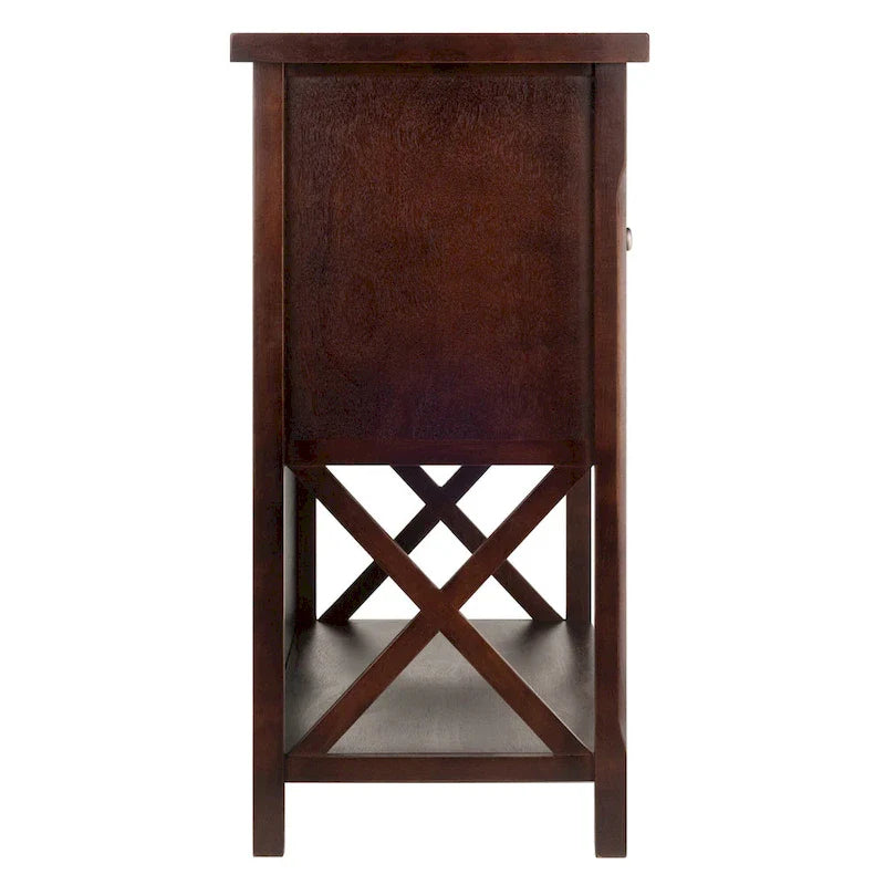 Meuble buffet Xola, cappuccino - 43,8 L x 18 P x 35,9 H