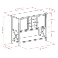 Bahut Xola, Cappuccino - 43.8L x 18P x 35.9H