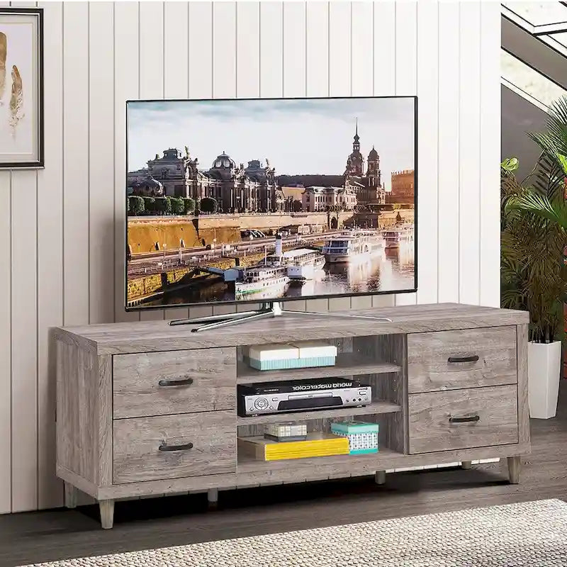 Meuble TV Costway pour TV jusqu'à 65 avec rangement - Voir détails