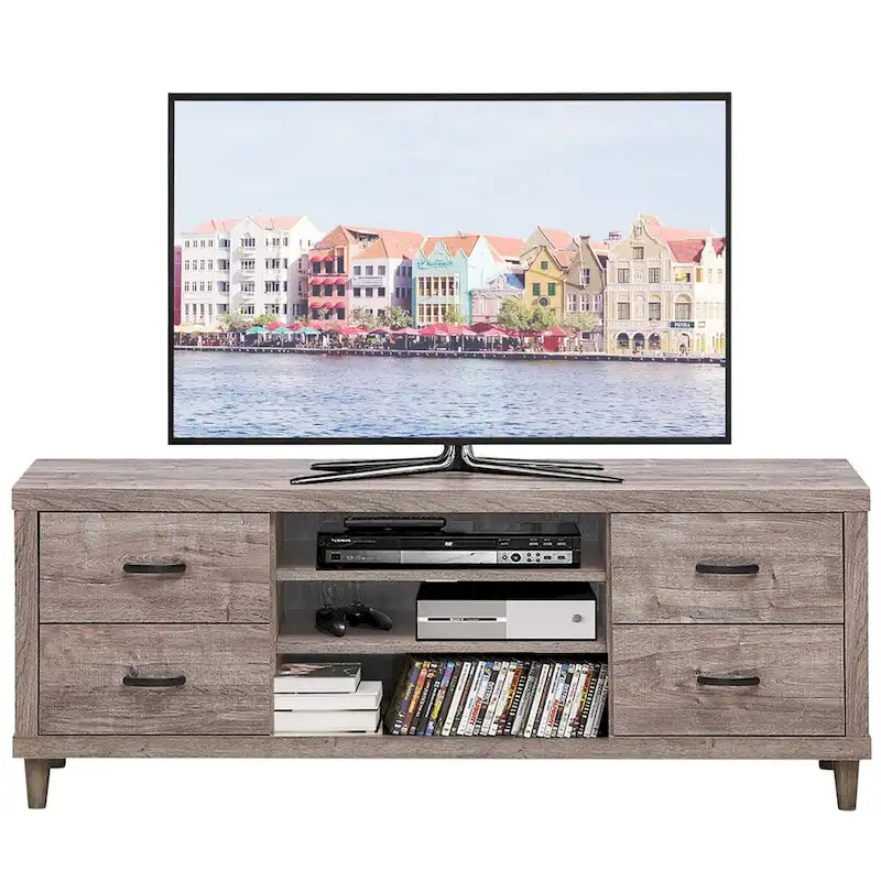 Meuble TV Costway pour TV jusqu'à 65 avec rangement - Voir détails