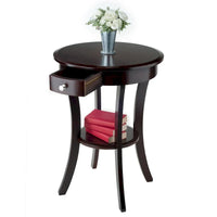 Table d'appoint ronde Sasha, cappuccino - 20L x 20P x 27H