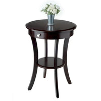 Table d'appoint ronde Sasha, cappuccino - 20L x 20P x 27H