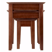 Ensemble de 3 tables gigognes Bradley, Noyer - 26,8 x 18,7 x 21,9