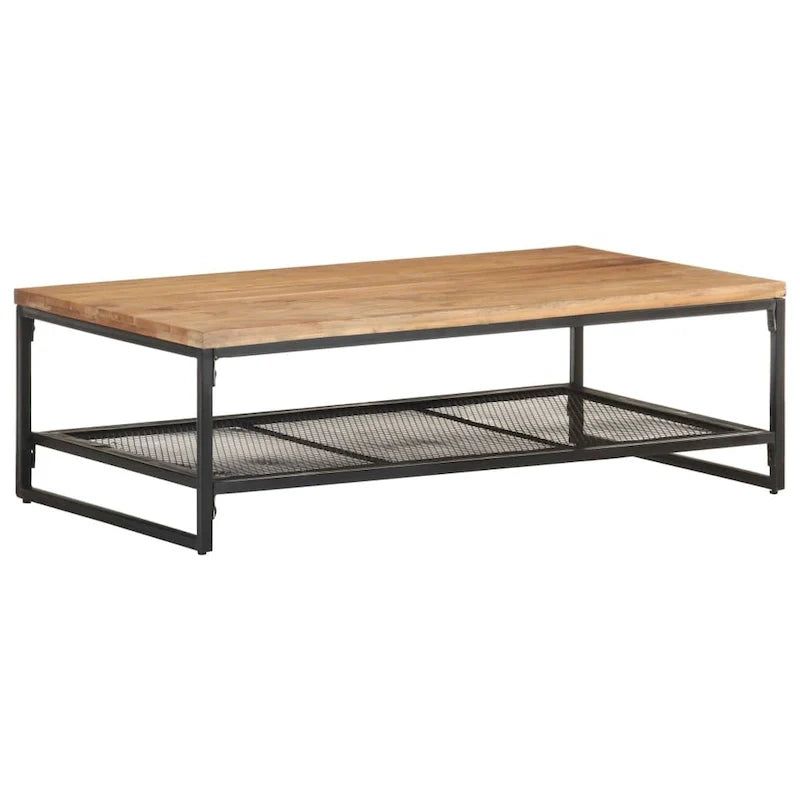 vidaXL Table basse 110x60x35 cm Bois d'acacia massif - 110 x 60 x 35